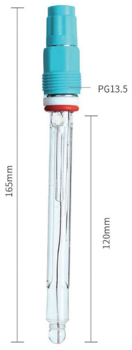 HH SCIENCE HH2300 ph electrode anti fouling ph sensor ground glass junction dimension