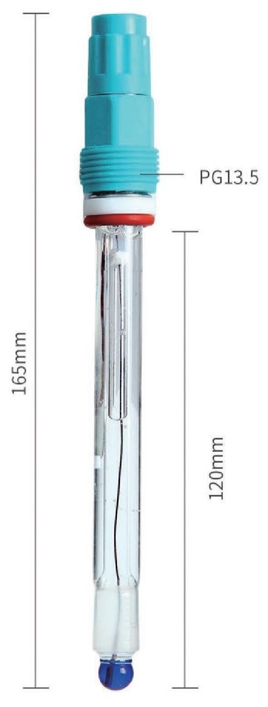 HH SCIENCE HH2300P ultra pure water ph electrode anti fouling ph sensor ground glass junction dimension