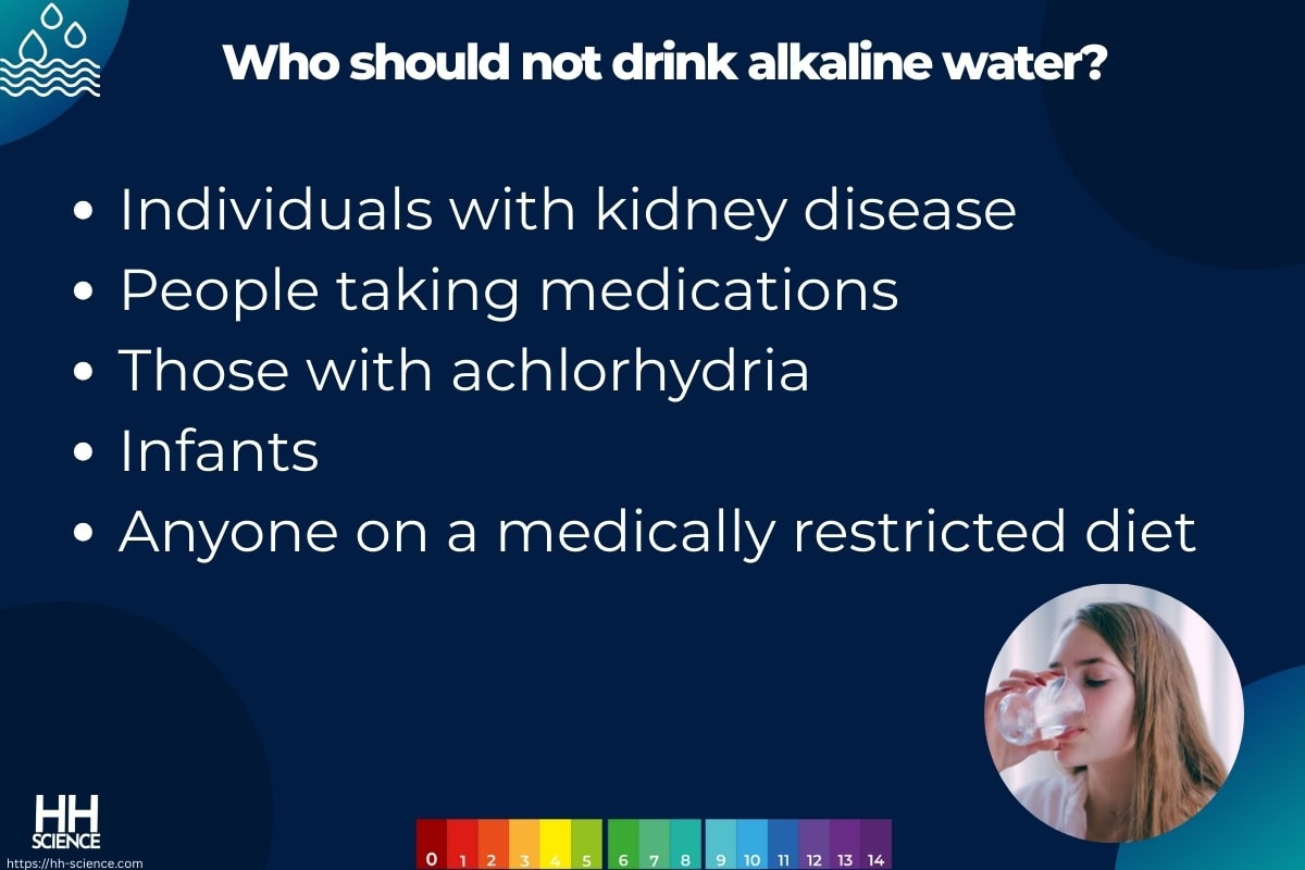 Who should not drink alkaline water