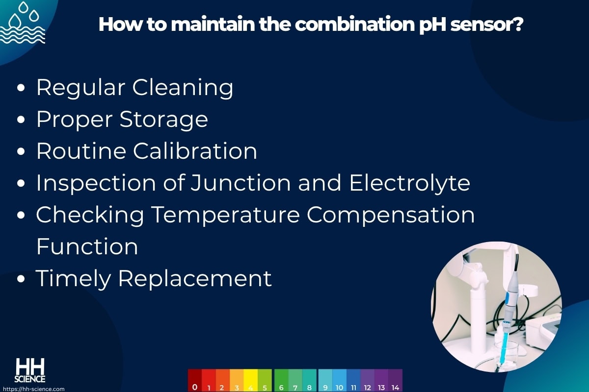 How to maintain the combination pH sensor