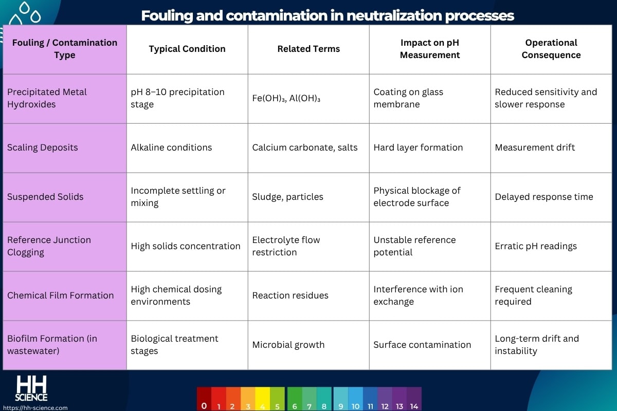 Fouling and contamination in neutralization processes
